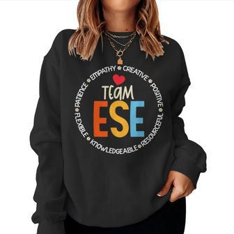 Matching First Last Day Team Ese Teacher Student Tribe Women Sweatshirt - Seseable