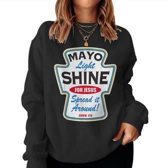 Mayo Light Shine Christian Women Sweatshirt - Seseable