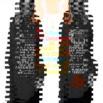 Merry Christmas In July Santa Beach Party Summer Vacation Vacation Women Sweatshirt | Mazezy