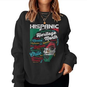 Mexicana Hispanic Heritage Month Mexican Latina Women Sweatshirt | Mazezy