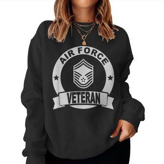 Military Smsgt Air Force Retired Women Sweatshirt | Mazezy