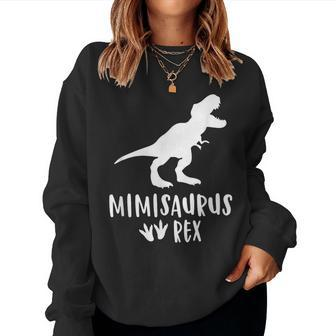 Mimisaurus T Rex For Grandma Dinosaur Women Sweatshirt - Seseable