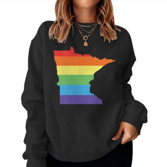 Minnesota Gay Pride Rainbow Flag Lgbt Equality Sweatshirt | Mazezy