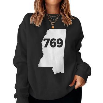 Mississippi 769 Area Code Women Sweatshirt | Mazezy