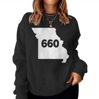 Missouri 660 Area Code Women Sweatshirt | Mazezy