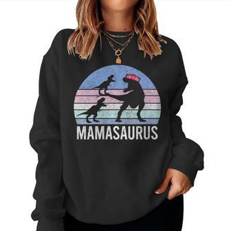 Mom Mother Christmas Xmas Mamasaurus 2 Son Wife Women Women Sweatshirt | Mazezy DE