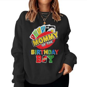 Mommy Of The Birthday Boy Uno Mom Mama 1St Bday Women Sweatshirt - Monsterry UK
