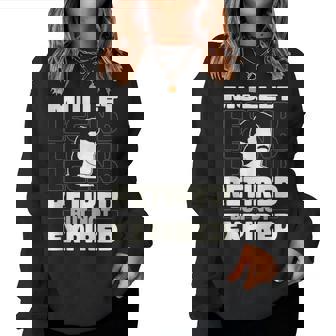 Mullet Retired Redneck - Pride Mullet Women Sweatshirt | Mazezy