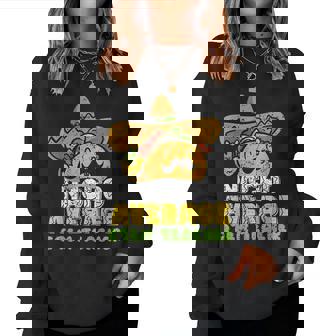 Nacho Average Stem Teacher Women Crewneck Graphic Sweatshirt - Thegiftio