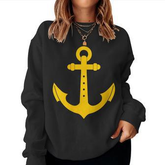 Nautical Anchor Cute For Sailors Boaters & Yachting_3 Women Sweatshirt | Mazezy