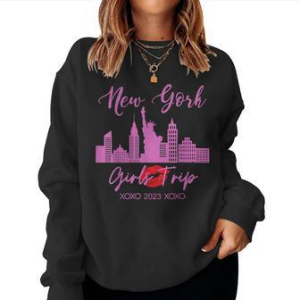 New York Girls Trip 2023 Nyc Vacation 2023 Matching Women Sweatshirt - Monsterry DE