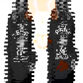 Night Owl - I Just Freaking Love Owls Ok Women Sweatshirt | Mazezy