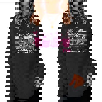 In October We Wear Pink Coffee Latte Fall Autumn Season For Coffee Lovers Women Sweatshirt | Mazezy