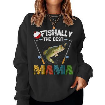Ofishally The Best Mama Fishing Rod Mommy For Women Women Sweatshirt | Mazezy DE