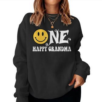 One Happy Grandma 1St Birthday One Happy Dude Family Women Sweatshirt - Monsterry AU
