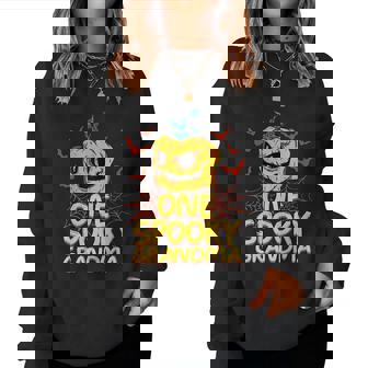 One Spooky Grandma Halloween Holiday Scary Pumpkin Women Sweatshirt | Mazezy