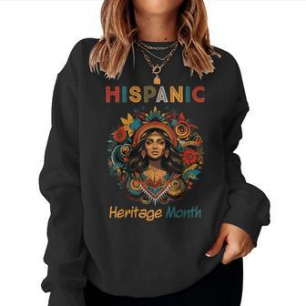 Hispanic Heritage Month Proud Hispanic Girl Women Sweatshirt - Seseable
