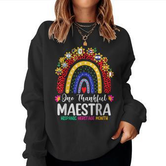 Hispanic Heritage Month Teacher Latina Countries Flags Women Sweatshirt | Mazezy