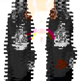 Pansexual Flag Cow Lgbt Pan Pride Stuff Farmer Animal Women Sweatshirt | Mazezy