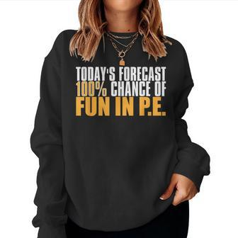 Pe Teacher Cool Educator School Physical Education Women Sweatshirt - Seseable