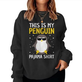 Penguin Pajama Men Women Kid Penguin Lover Penguin Pjs Women Crewneck Graphic Sweatshirt - Seseable