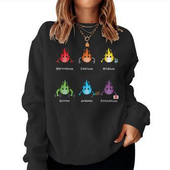 Periodic Elements Chemistry Lover Science Teacher Women Sweatshirt
