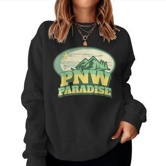 Pnw Pacific Northwest Paradise Nature Men Women Kids Women Sweatshirt | Mazezy
