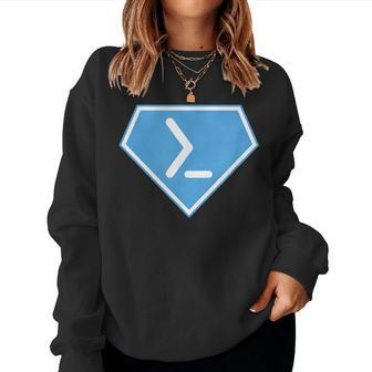 Powershell Super Power Diamond Women Women Sweatshirt | Mazezy