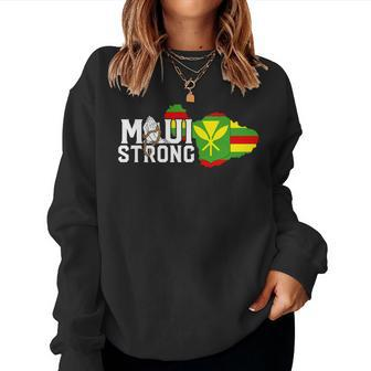 Pray For Maui Hawaii Strong Maui Wildfire Support Women Sweatshirt | Mazezy