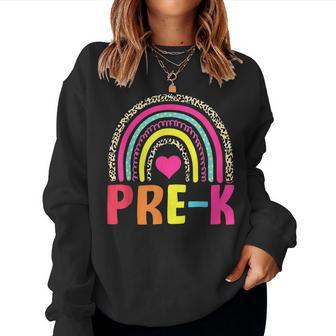 Pre-K Rainbow Squad Pre K Team Teacher Boys Girls Women Sweatshirt - Monsterry DE