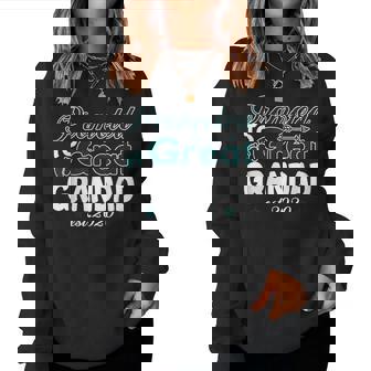 Promoted To Great Grandad Est2020 Christmas Women Sweatshirt | Mazezy