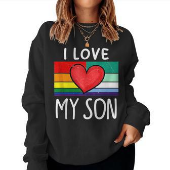 Proud Dad Mom Mlm Pride Lgbt Ally Gay Male Mlm Flag Women Sweatshirt | Mazezy