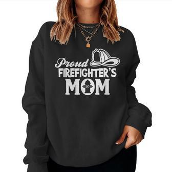 Proud Firefighters Mom Mother Of Firefighter Women Sweatshirt | Mazezy