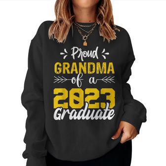 Proud Grandma Of A 2023 Graduate Graduation Family For Grandma Women Sweatshirt | Mazezy