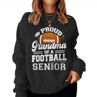 Proud Grandma Of A Football Senior 2024 Graduate Women Sweatshirt | Mazezy