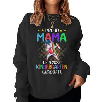 Proud Mama Of A 2023 Kindergarten Graduate Unicorn Women Sweatshirt | Mazezy