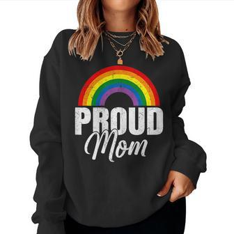 Proud Mom Ally Lgbt Lesbian Gay Pride Month Lgbtq Women Sweatshirt | Mazezy
