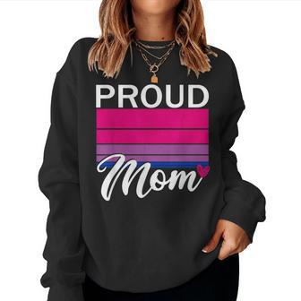 Proud Mom Bisexual Son Daughter Clothes Bisexuality Bi Pride Women Sweatshirt | Mazezy