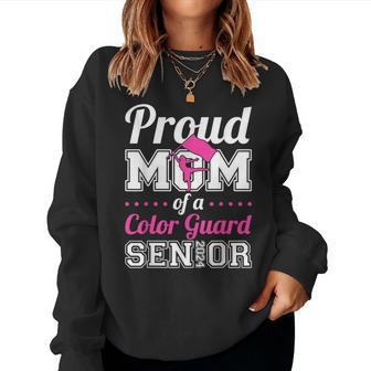Proud Mom Of A Color Guard Senior 2024 Women Sweatshirt - Monsterry AU