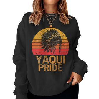 Proud To Be Yaqui Native American Indigenous Pride Indian Women Sweatshirt | Mazezy