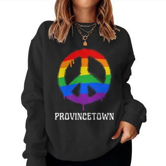 Provincetown Gay Pride Rainbow Lgbt Lgbtq Massachusetts Women Sweatshirt | Mazezy