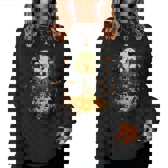 Pumpkin Giraffe Costume On Giraffe Halloween Women Sweatshirt - Thegiftio