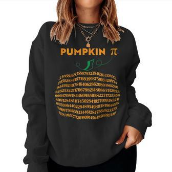 Pumpkin Pi Pun Fall Thanksgiving Or Halloween Math Halloween Math Women Sweatshirt | Mazezy