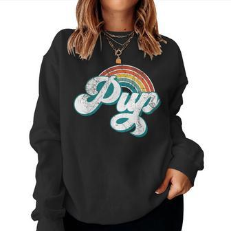 Pup Gay Pride Parade Lgbtq Supporter Rainbow Ally Women Sweatshirt | Mazezy