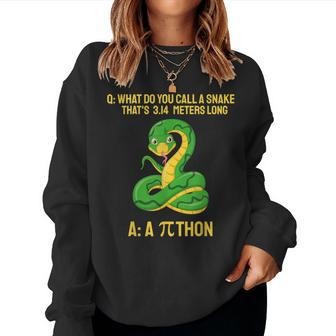 Python Pithon Pi Symbol Math Teacher Pi Day 314 Women Sweatshirt | Mazezy UK