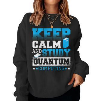 Quantum Math Scientific Quantum Computing Science Teacher Women Sweatshirt | Mazezy