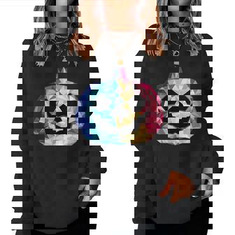 Rainbow Lgbtq Pride Pumpkin Low Poly Lgbtq Pride Women Sweatshirt | Mazezy