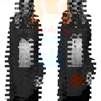 Really Scary Creepy Evil Ghost Twins From Hell Halloween Women Sweatshirt | Mazezy