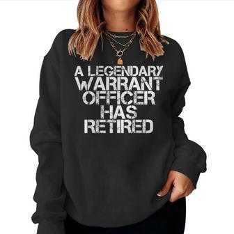 Retired Chief Warrant Officer 2020 Legendary Officer Women Sweatshirt | Mazezy