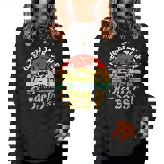 Retired Teacher Class Of 2023 Vintage Retirement Women Crewneck Graphic Sweatshirt - Thegiftio